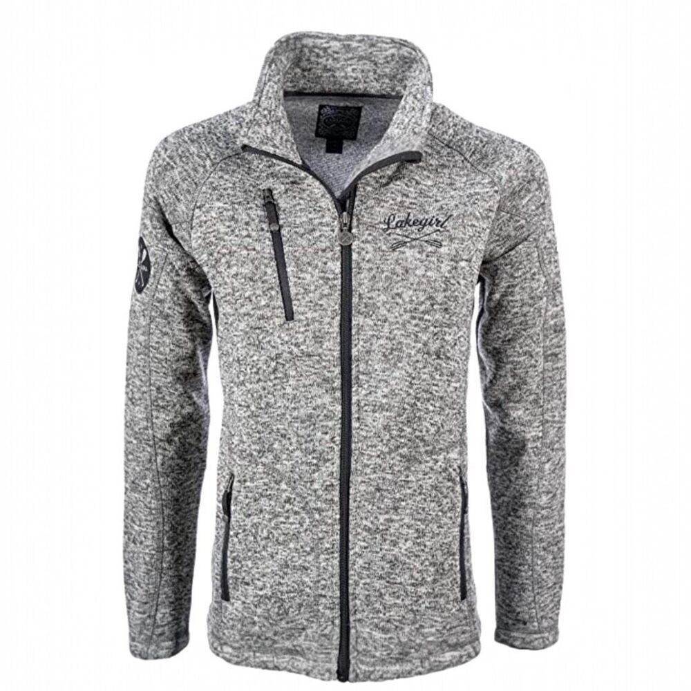 Lake Girl‎ Full Zip Fleck Fleece Jacket Medium